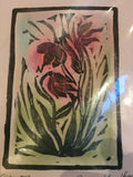 Original Art Signed Block Pastel Satin Flower BC Canada Artist Anna Hawthorne