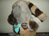 Vintage 1986 Emotions Mattel FRONTIER BEAR Raccoon Tail hat