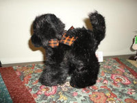 Russ Berrie SCREECH HALLOWEEN Black CAT Sparkly Plush Handmade