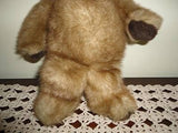 Vintage Faux Mink Plush Carnaby Bear 12 Inch RARE L1C5