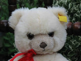 Steiff Petsy Bear Fully Jointed 0235/28 Red Bow 1984-90