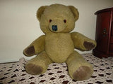 Antique Khaki Green Plush Teddy Bear