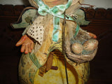 USA Woodstown Whimsies Folk Art GUARDIAN OF HOPE Gourd Doll OOAK 2011