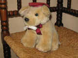 Russ Berrie Graduation Golden Lab Puppy Dog Plush 1145