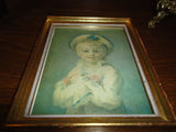 French Artist Jean-Honoré Fragonard A BOY AS PIERROT Framed Mini Art 5.5x4.5