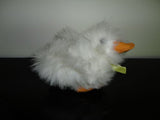 Ganz Heritage 1989 Duck White Shaggy Fur Vinyl Beak & Feet 5 inch