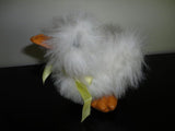 Ganz Heritage 1989 Duck White Shaggy Fur Vinyl Beak & Feet 5 inch