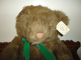 Ganz Heritage TIMOTHY Brown Bear Handcrafted Jumbo 23 inch 1990s Booklet Tag