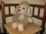 Old Vintage 1970s Germany Plush Dog Felt Tongue 48 CM