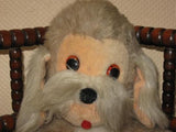 Old Vintage 1970s Germany Plush Dog Felt Tongue 48 CM