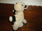 Ganz Heritage 1991 COW Stuffed Toy Fully Jointed Beige & Black 12 inch Retired