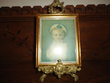 French Artist Jean-Honoré Fragonard A BOY AS PIERROT Framed Mini Art 5.5x4.5