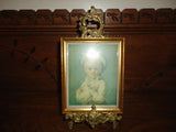 French Artist Jean-Honoré Fragonard A BOY AS PIERROT Framed Mini Art 5.5x4.5