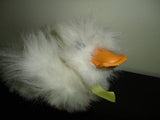 Ganz Heritage 1989 Duck White Shaggy Fur Vinyl Beak & Feet 5 inch