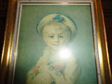 French Artist Jean-Honoré Fragonard A BOY AS PIERROT Framed Mini Art 5.5x4.5