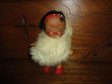 Vintage Native American Indian Baby Doll Real Fur Coat 5.5in Canada