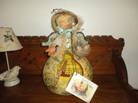 USA Woodstown Whimsies Folk Art GUARDIAN OF HOPE Gourd Doll OOAK 2011