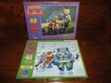 Steiff Bears on Train & Teddys on Ice Playing Hockey 2 Puzzle Lot Sure-Lox