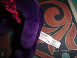 Russ Berrie Razzles Bear Purple Velvet Handmade 4616