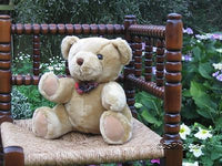 Metro UK Thirsk Beige Bear With Tartan Bow Gold Label