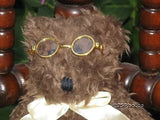 UK Brown Teddy Bear with Glasses RARE