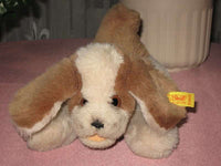 Steiff Kuschel DOG 5530/25 1981 - 1987 25 cm Button Tag