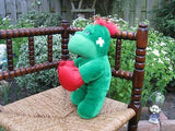 Vintage Dutch Holland Boxing Green Dinosaur Plush