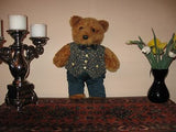 Vintage 70s German Brown Teddy Boy Bear 15 inch