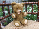 Old Vintage German Zotty Teddy Bear Dralon With Growler