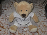 UK Bjorn Borg 11 Inch Signed Teddy Bear Plush Rare Collectible