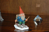 Rien Poortvliet Classic David the Gnome Statue Paul on skites 700114 New in Box