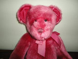 Russ CHERI Bear Rose Pink Velvet & Heart