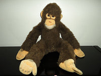 Steiff Jocko Chimpanzee Monkey Brown Plush No IDS 0020/35 14in. Squeaker Vintage