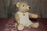 Antique Old August Müller Germany Teddy Bear 20s 30s White Mohair Humpback RARE