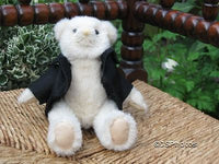 Venus Promotion London UK White Teddy Bear with Tuxedo