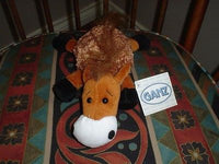 Ganz Pets Fluffy Farm Friends Horse Brown Plush 9 Inch New All Tags