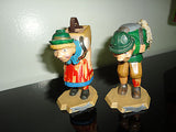 Vintage  NODDERS Alps Hikers Man and Woman Figures Innsbruck Tirol Austria RARE