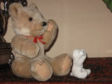 Vintage Dutch Holland Jointed Teddy & Polar Bear