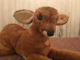 Steiff Forest Animal Molly Reh Deer 104602 0407/60 1991 KFS REINDEER JUMBO