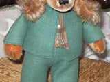 Steiff Waldili Hunter Dog Doll 8326,70 Button Tag Super Condition