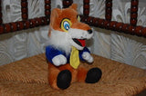 Vintage Germany German Plush Fox 1970s Felt Tongue