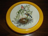 Vintage SMF Schramberg Germany Decorative Plates Birds w Nest Trees Set of 3