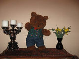 Vintage 70s German Brown Teddy Father Bear 18 inch