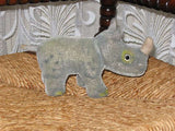 Steiff Nosy Nashorn Rhinoceros 1314,00 1959-1964 NO IDS