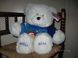 Chad Valley UK 18 Inch Wooly Teddy Bear in Snowman Sweater