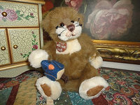 Ganz Cottage SNOOPER Cat w Bluebird Artist Lorraine Chien CC11273 Retired 11 in.