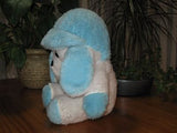 Vintage Dutch Stuffed Dog Blue White With Hat