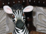 Steiff Germany Ossi Zebra 5312/16 Trevira Velvet No ID - with Chest Shield