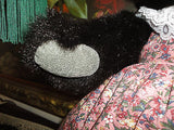 Vermont Teddy Bear BLACK Furry Long Plush 16in.Handcrafted RETIRED 1994 Made USA