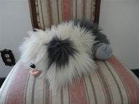 Ganz Heritage Collection GOOGLES Dog Sheepdog White Gray Plush 14 inch 1988